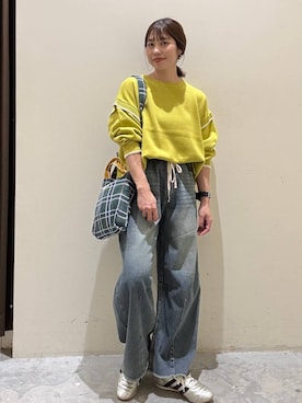 「adidas（アディダス）の【adidas Originals】Taekwondo Lace（スニーカー）」を使った、RENAさん（レディース・153cm）の秋コーディネート