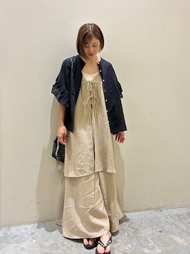 「niko and...（ニコアンド）のアイテム」を使った、RENAさん（レディース・153cm）の夏コーディネート