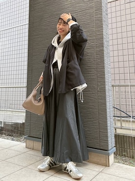 「アイテム（その他アウター）」を使った、RENAさん（レディース・153cm・40代）の秋コーディネート