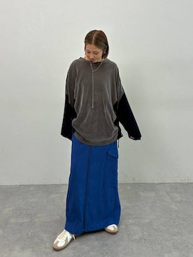 「アイテム（スニーカー）」を使った、RENAさん（レディース・153cm・40代）の夏コーディネート