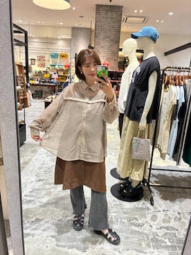 「アイテム（ワンピース/ドレス）」を使った、RENAさん（レディース・153cm・40代）の夏コーディネート