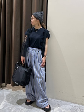 「アイテム（帽子）」を使った、RENAさん（レディース・153cm・40代）の春コーディネート