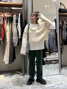 「アイテム（ドレスシューズ）」を使った、RENAさん（レディース・153cm・40代）の冬コーディネート