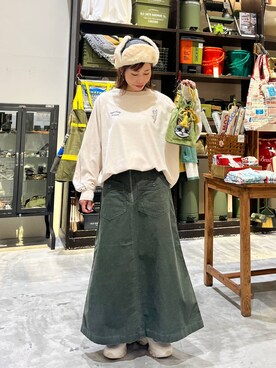 「アイテム（帽子）」を使った、RENAさん（レディース・153cm・40代）の秋コーディネート