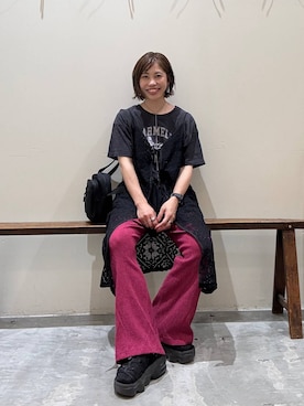 「アイテム（ワンピース）」を使った、RENAさん（レディース・153cm・40代）の夏コーディネート