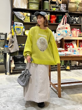 「アイテム（帽子）」を使った、RENAさん（レディース・153cm・40代）の秋コーディネート