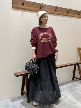 「niko and...（ニコアンド）のアイテム」を使った、RENAさん（レディース・153cm）の秋コーディネート