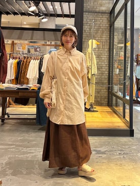 「アイテム（ワンピース/ドレス）」を使った、RENAさん（レディース・153cm・40代）の夏コーディネート