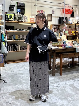 「UMBRO（アンブロ）のアイテム」を使った、RENAさん（レディース・153cm）の春コーディネート