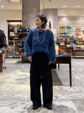 「アイテム（帽子）」を使った、RENAさん（レディース・153cm・40代）の秋コーディネート
