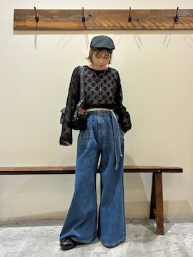 「niko and...（ニコアンド）のオリジナルマルチ4ポケットショルダーバッグ（ショルダーバッグ）」を使った、RENAさん（レディース・153cm・40代）の夏コーディネート