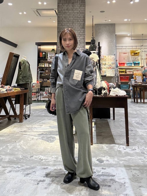 セール】【niko and JEANS 2025AW】パッチワークデニムシャツ