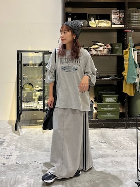 「アイテム（帽子）」を使った、RENAさん（レディース・153cm・40代）の夏コーディネート