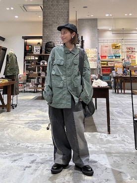 「ラフ」｜「アイテム（帽子）」を使った、RENAさん（レディース・153cm）の秋コーディネート