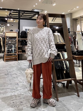 「アイテム（その他シューズ）」を使った、RENAさん（レディース・153cm・40代）の冬コーディネート