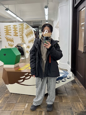 「niko and...（ニコアンド）のアイテム（チノパンツ）」を使った、Pさん（レディース・150cm）の春コーディネート