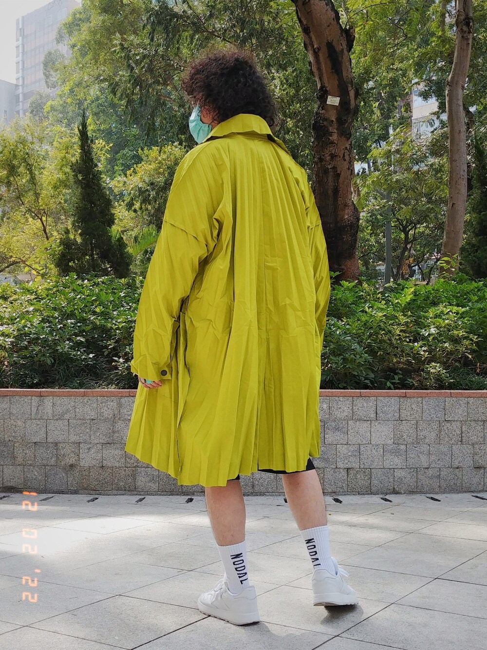 「金子眼鏡、HOMME PLISSÉ ISSEY MIYAKE、mis calif、alstyle、nodal、Maison Margiela、reebok、ootd、winter、今日のコーデ、今日の服、冬コーデ、冬、冬のコーデ」｜「金子眼鏡のアイテム（メガネ、シルバー系）」を使った、Paak Chanさん（メンズ・172cm）の冬コーディネートの3枚目の写真