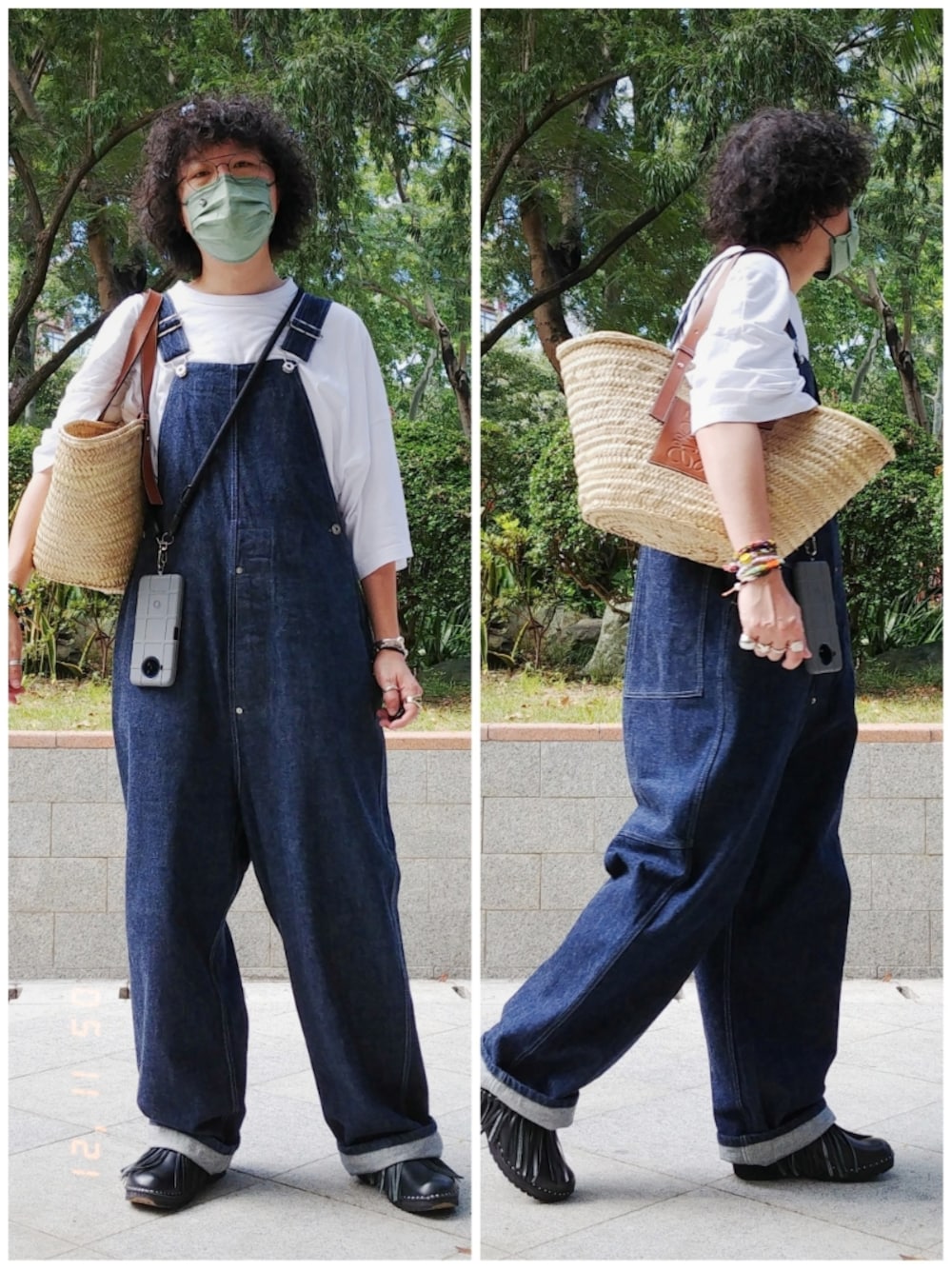 「秋のコーデ、GU、今日の服、ootd、NEEDLES、mykita、LOEWE、秋、今日のコーデ、TUKI、TROENTORP、autumn」｜「MYKITAのアイテム（メガネ、ブラック系）」を使った、Paak Chanさん（メンズ・172cm）の秋コーディネートの1枚目の写真