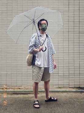「MERELY MADE」｜Paak Chanさん（メンズ・172cm）の夏コーディネート