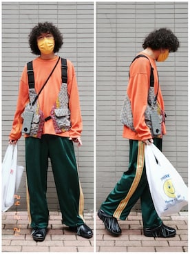 「Macrameのアイテム（トップス）」を使った、Paak Chanさん（メンズ・172cm）の冬コーディネート