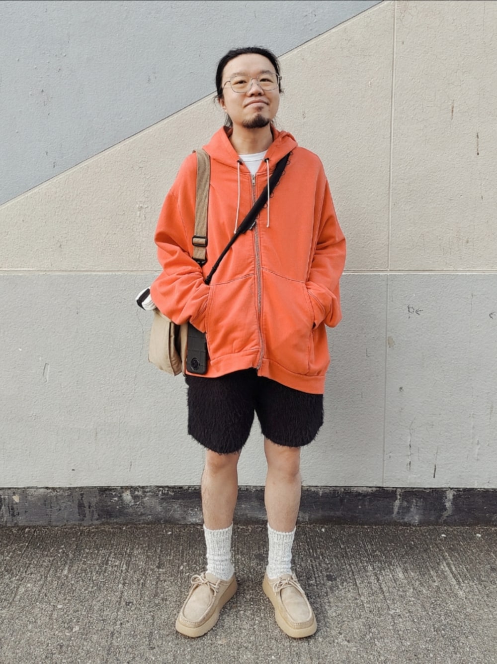 「gentlemonster、CAMIEL FORTGENS、ConvenienceWear、mnml、clarks、ZARA、YOSEMITE、Hender Scheme、FASHIONpaak、ootd、coordinate、今日のコーデ、今日の服」｜「gentle monsterのアイテム（メガネ、シルバー系）」を使った、Paak Chanさん（メンズ・172cm）の冬コーディネートの1枚目の写真