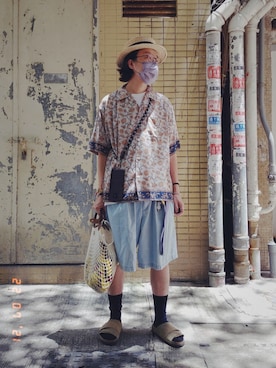 「INFIELDER DESIGN（インフィールダーデザイン）のアイテム」を使った、Paak Chanさん（メンズ・172cm）の夏コーディネート