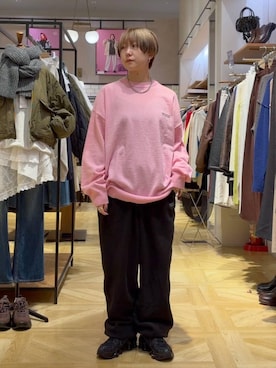 「アイテム（スウェットパンツ）」を使った、K.さん（レディース・158cm・30代）の冬コーディネート