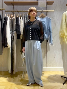 「アイテム（パンプス）」を使った、K.さん（レディース・158cm・20代）の春コーディネート