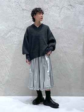 K.さん（レディース・158cm）の冬コーディネート