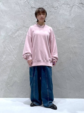 「アイテム（スウェット）」を使った、K.さん（レディース・158cm・20代）の秋コーディネート