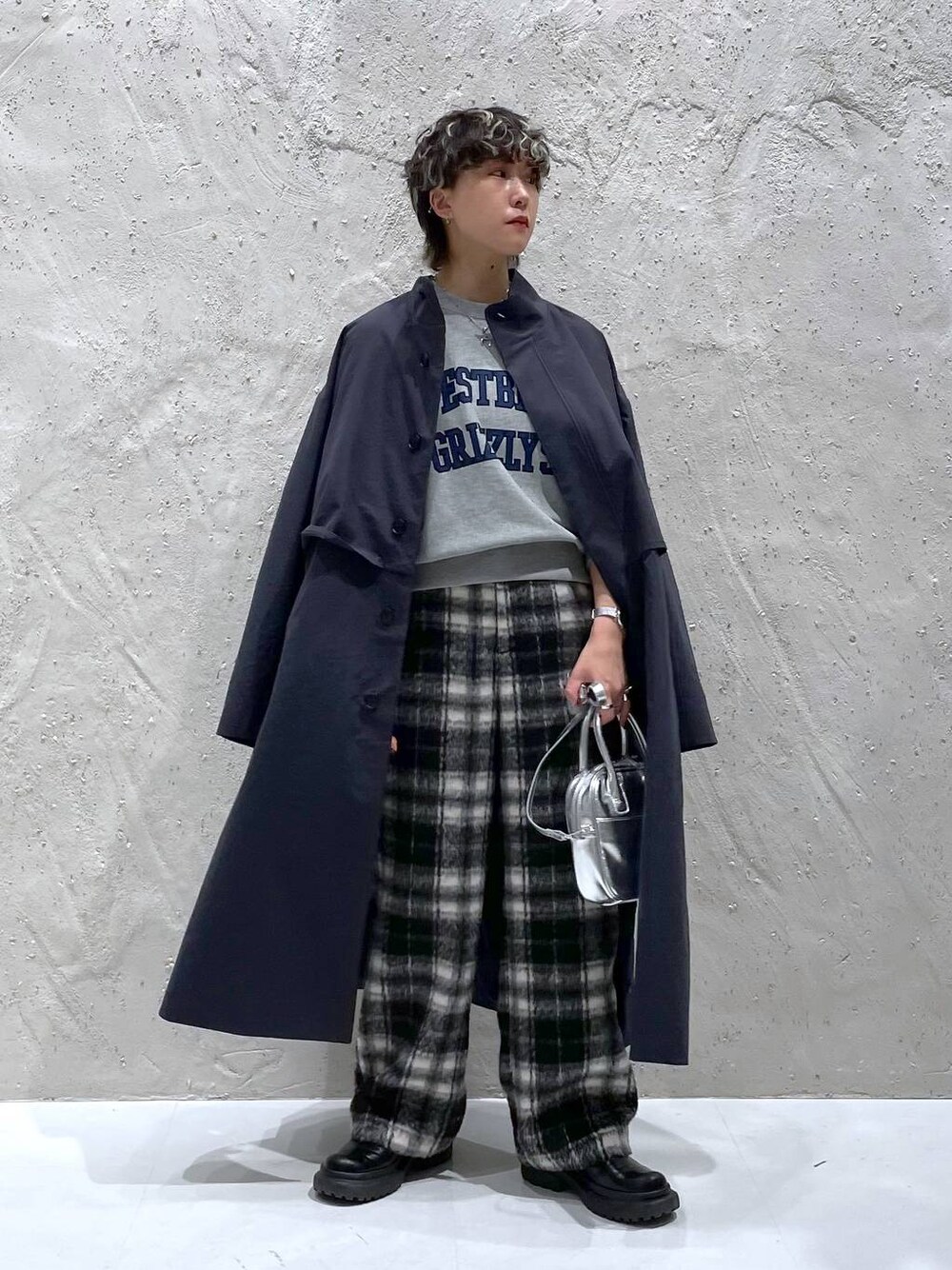 ゆかちゃん様専用】45R ジャージフラノパンツ 縮絨 ウール チェック L