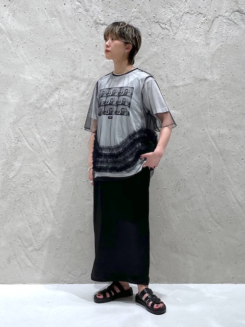 ブラウス シャツ チュールフリルチュニック　ＳＳ　129797 レディース ブラウス シャツ チュールフリルチュニック SS 129797