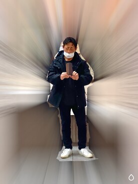 「TAKEO KIKUCHI（タケオキクチ）のアイテム（ダウンジャケット/コート）」を使った、Rossoさん（メンズ・165cm）の冬コーディネート