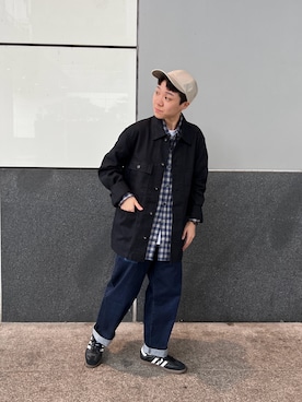 「MUJI Labo（ムジラボ）のアイテム」を使った、L🦁さん（メンズ・156cm）の秋コーディネート