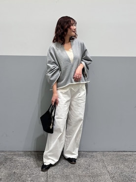 「SLOBE IENA（スローブイエナ）のSLOBE ベネチアンチェーンネックレス K10（ネックレス、ゴールド系）」を使った、ainaさん（レディース・152cm）の冬コーディネート