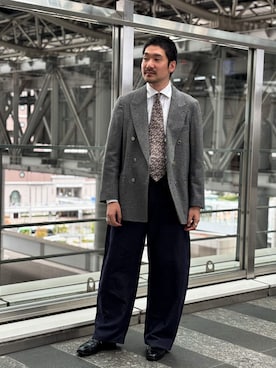 「EDIFICE（エディフィス）のアイテム」を使った、もくめさん（メンズ・177cm）の夏コーディネート
