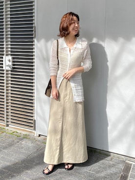 「VELETTO（ベレット）のVELETTO /ベレット 2WAY MINI BAG（ショルダーバッグ、グリーン系）」を使った、kuraさん（レディース・164cm）の春コーディネート