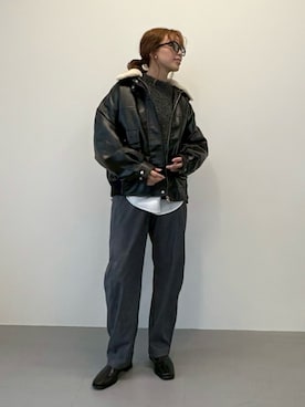 「アイテム（ニット/セーター）」を使った、saayaさん（レディース・162cm・30代）の秋コーディネート