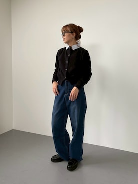 「アイテム（サングラス）」を使った、saayaさん（レディース・162cm）の秋コーディネート