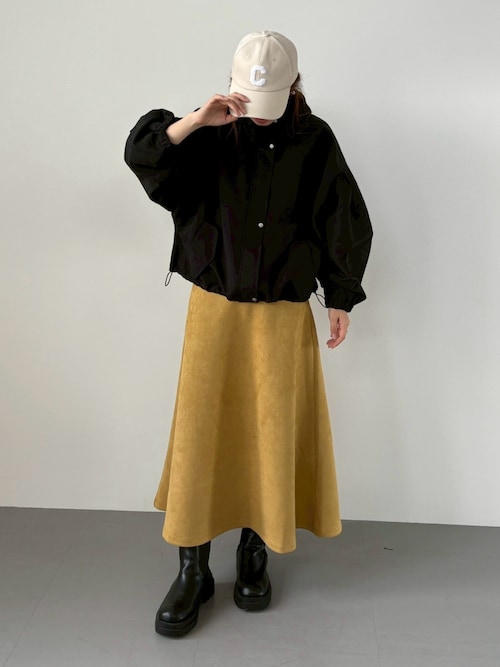 スエードフレアロングスカート（スカート）｜aquagarage（アクア