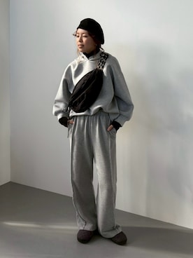 「アイテム（スリッポン）」を使った、saayaさん（レディース・162cm・30代）の冬コーディネート