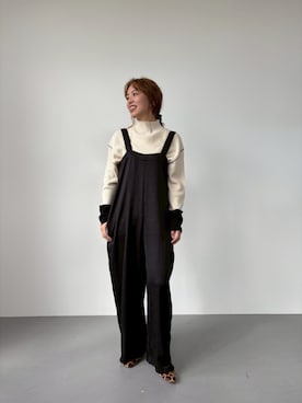 「アイテム（オールインワン・サロペット）」を使った、saayaさん（レディース・162cm）の秋コーディネート