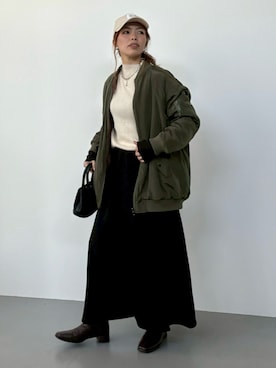 「アイテム（トートバッグ）」を使った、saayaさん（レディース・162cm・30代）の冬コーディネート