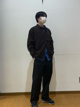 「ITEMS URBANRESEARCH（アイテムズ アーバンリサーチ）のアイテム（シャツ/ブラウス）」を使った、SHUTOさん（メンズ・170cm）の秋コーディネート