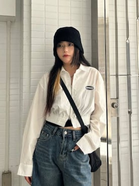 「SPINNS(スピンズ)のアイテム(パンツ)」を使った、あさん(レディース・165cm)の秋コーディネート