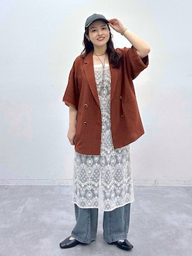 「LEPSIM（レプシィム）のソフトクッションパンプス　638849（パンプス、ブラック系）」を使った、Nozomiさん（レディース）の春コーディネート
