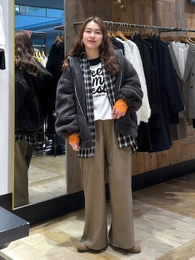 Nozomiさん（レディース・160cm）の冬コーディネート