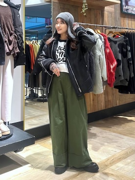 「アイテム（帽子）」を使った、Nozomiさん（レディース・160cm・30代）の秋コーディネート