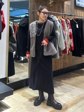 「アイテム（ワンピース/ドレス）」を使った、Nozomiさん（レディース・160cm・30代）の秋コーディネート