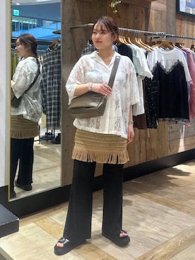 「アイテム（ショルダーバッグ）」を使った、Nozomiさん（レディース・160cm・30代）の春コーディネート